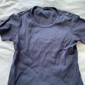 Brandy Melville blue cropped t shirt
